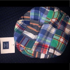 NWT Janie and Jack Plaid Newsboy Cap